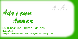 adrienn ammer business card